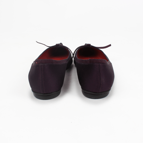 L.K Bennett Purple Pointed Leather Flats