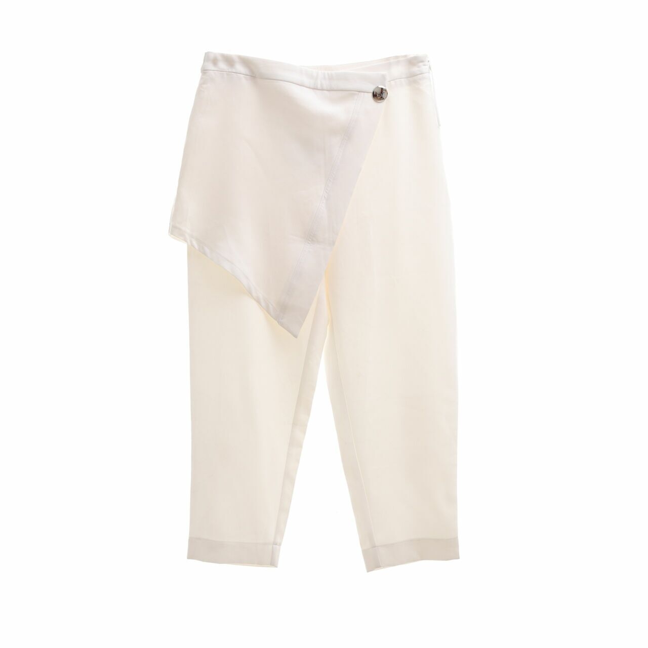 amavee-official Off White Cropped Pants