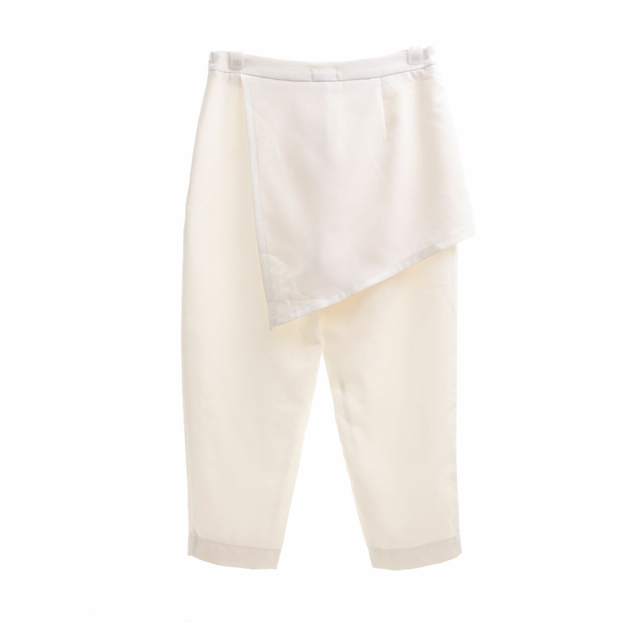 amavee-official Off White Cropped Pants