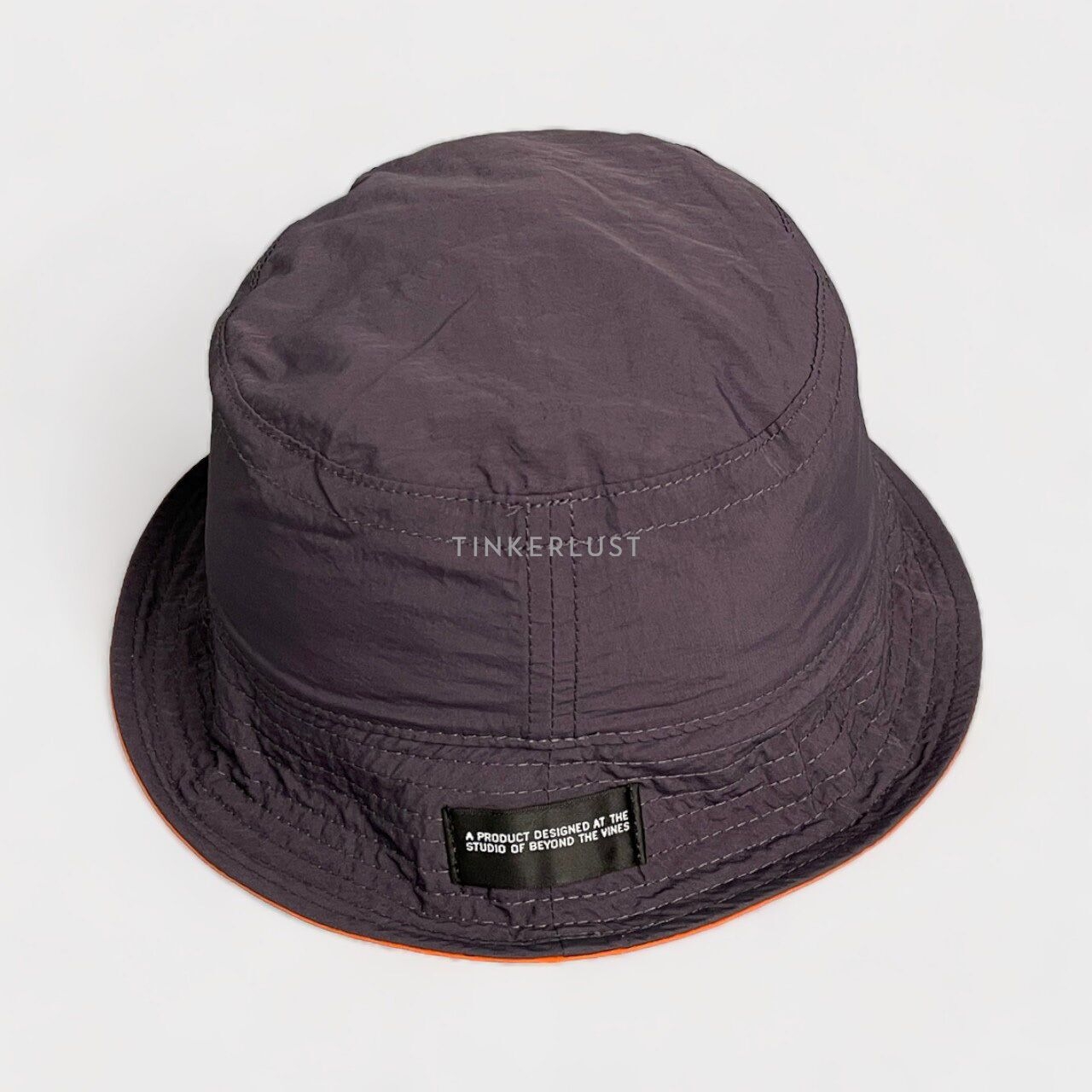 Beyond The vines Nylon Logo Reversible Bucket Hat Two Color