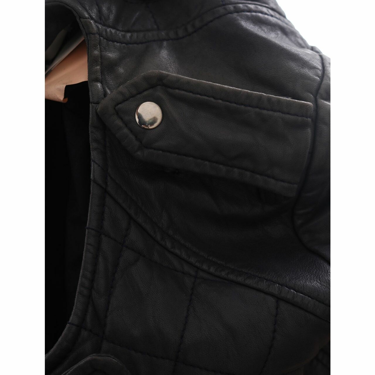 Isabel Marant Etoile Dark Blue Leather Jacket