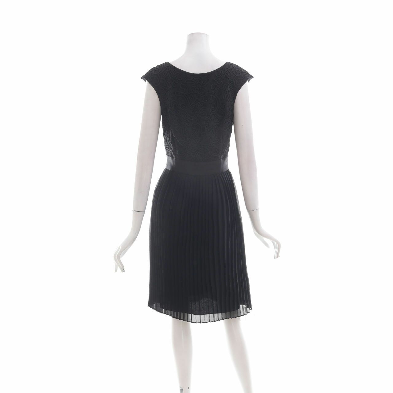 Ted Baker Black  Lace Pleats  Mini Dress