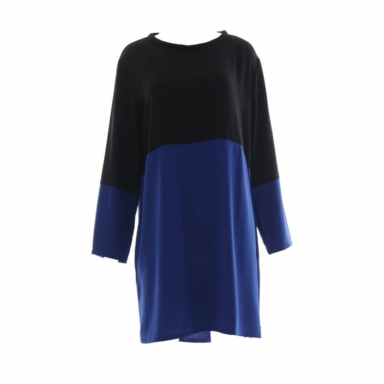 Zara Blue & Black Tunic Blouse