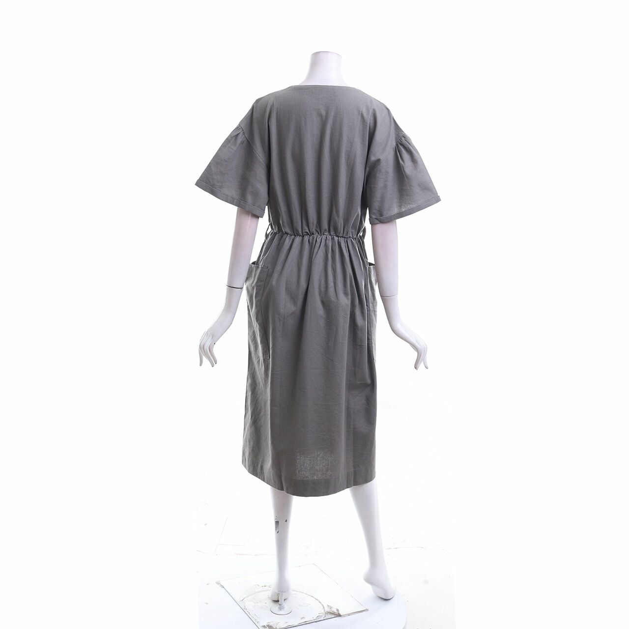 Ganegani Grey Midi Dress