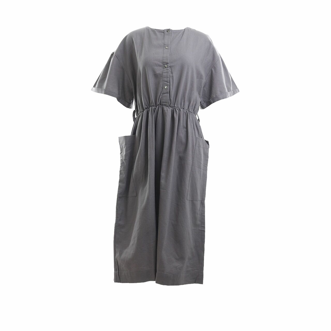 Ganegani Grey Midi Dress
