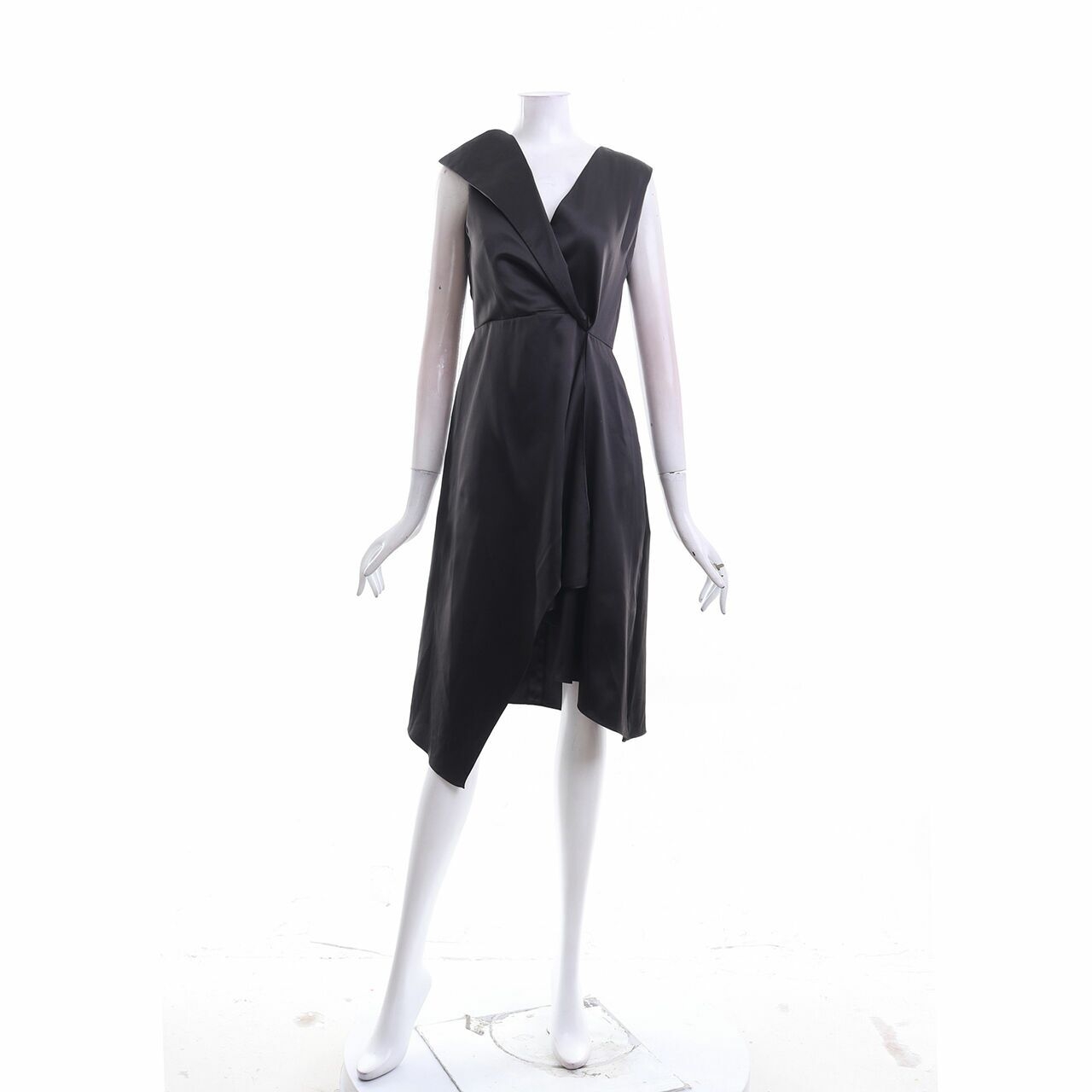ANJA The Label Black Midi Dress