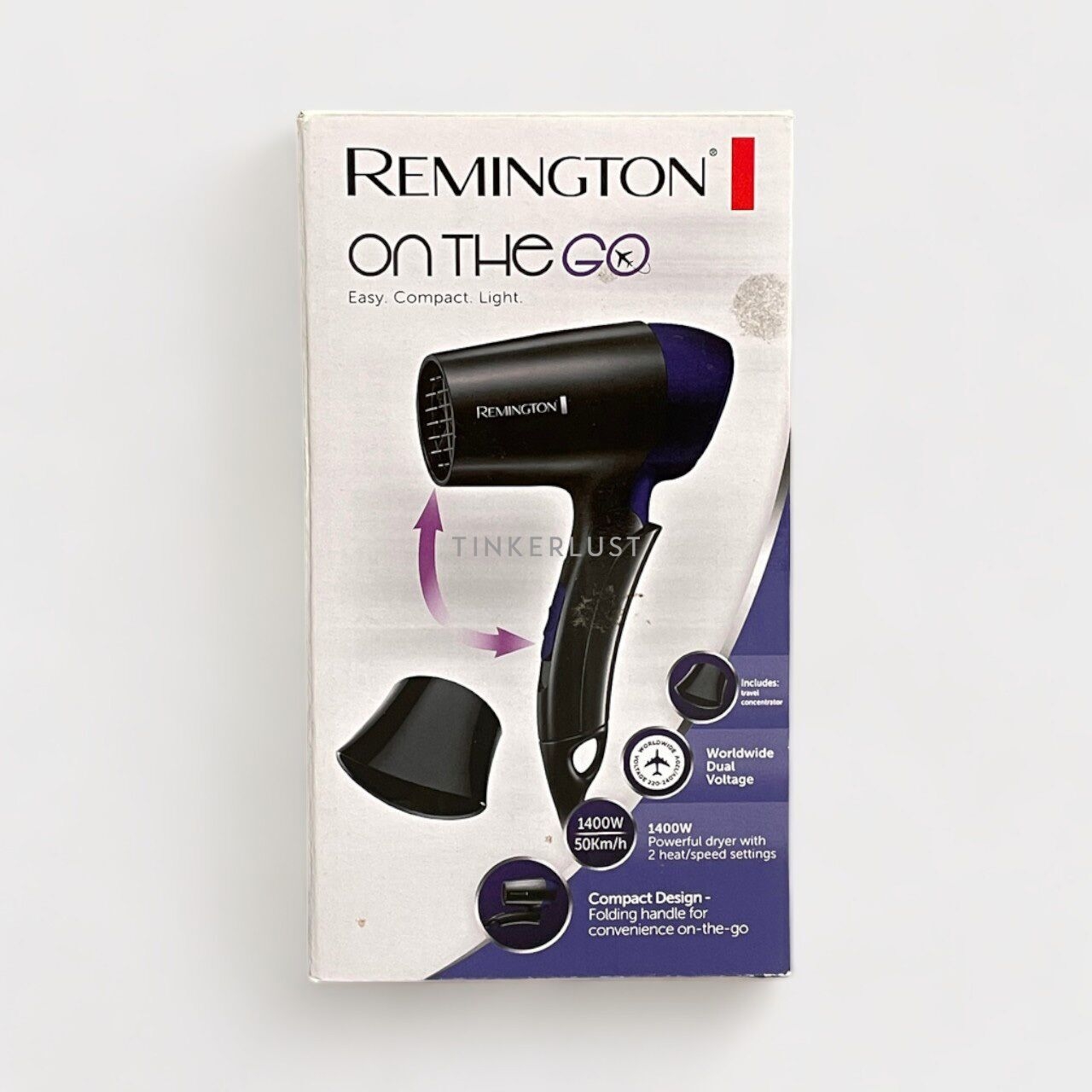 Remington Blue & Black  Hair Dryer On The Go