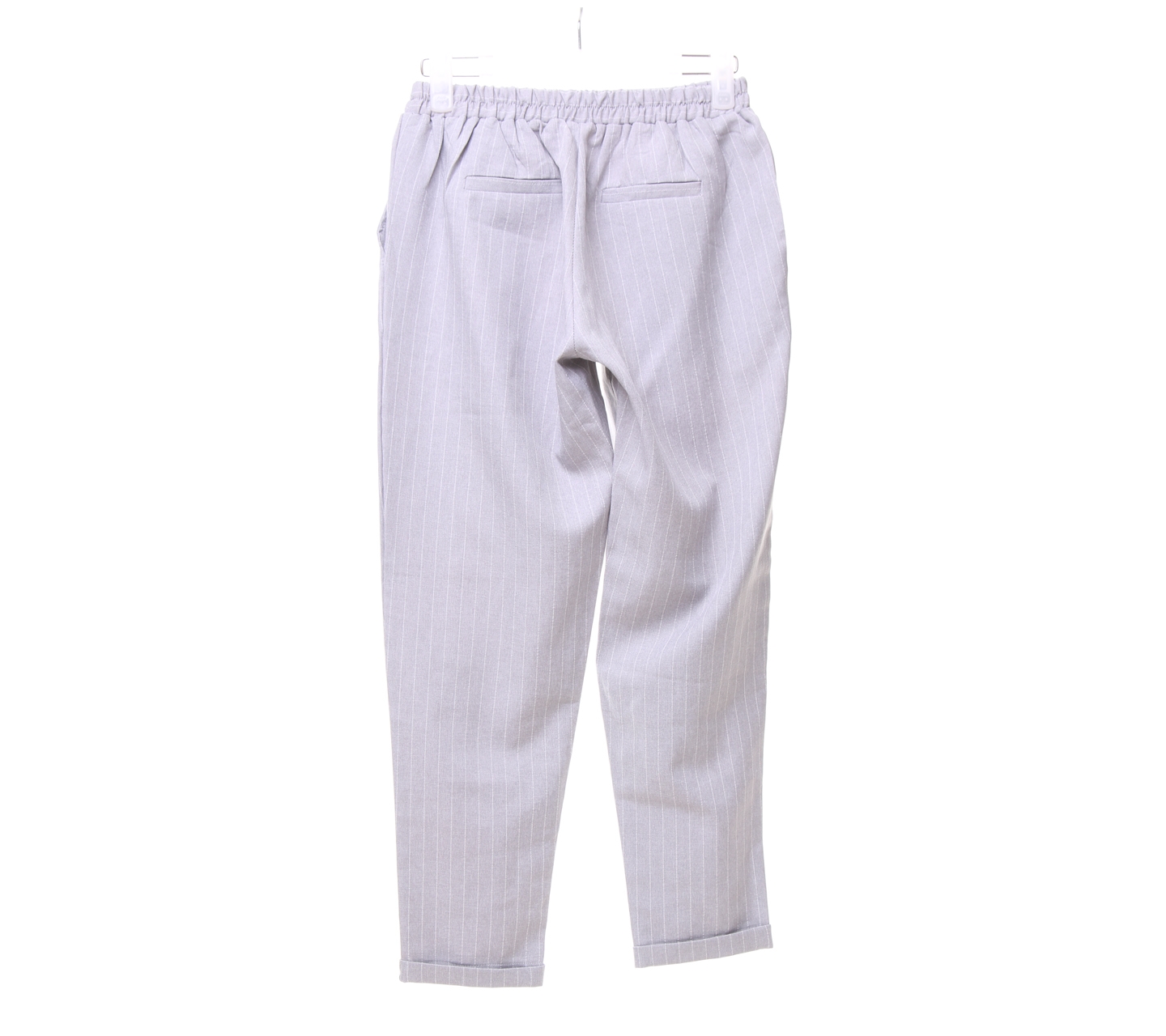 This Is April Grey Striped Long Pants
