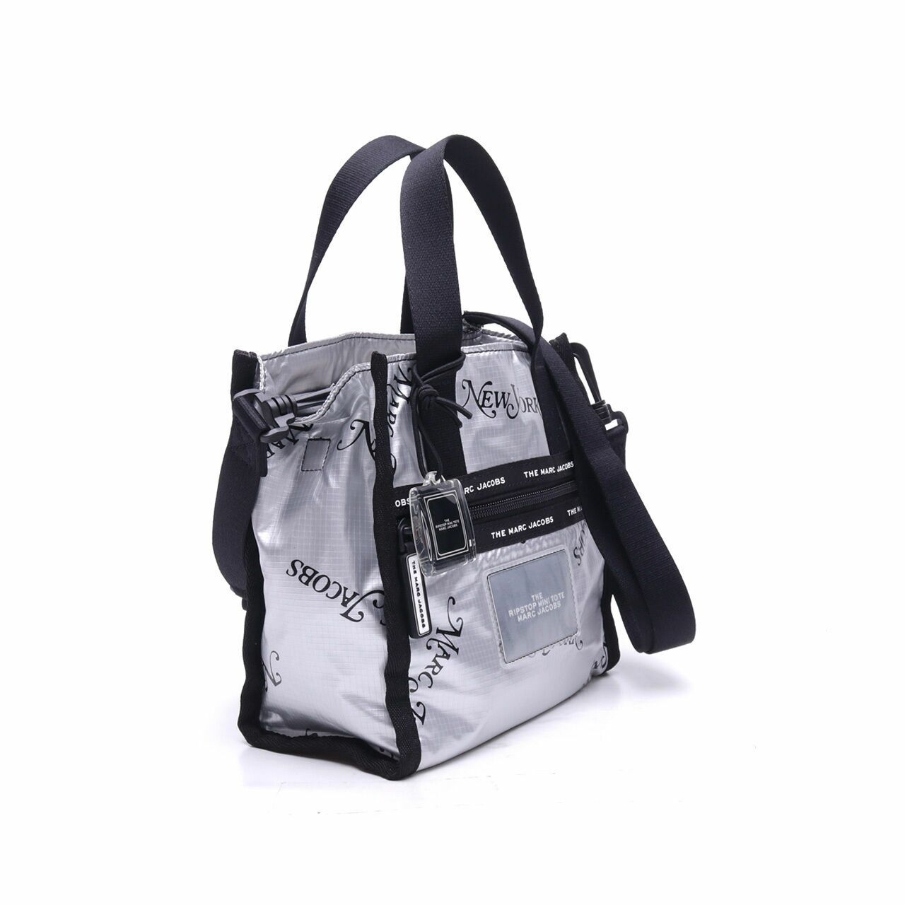 Marc Jacobs Ripstop Silver Mini Tote Bag 