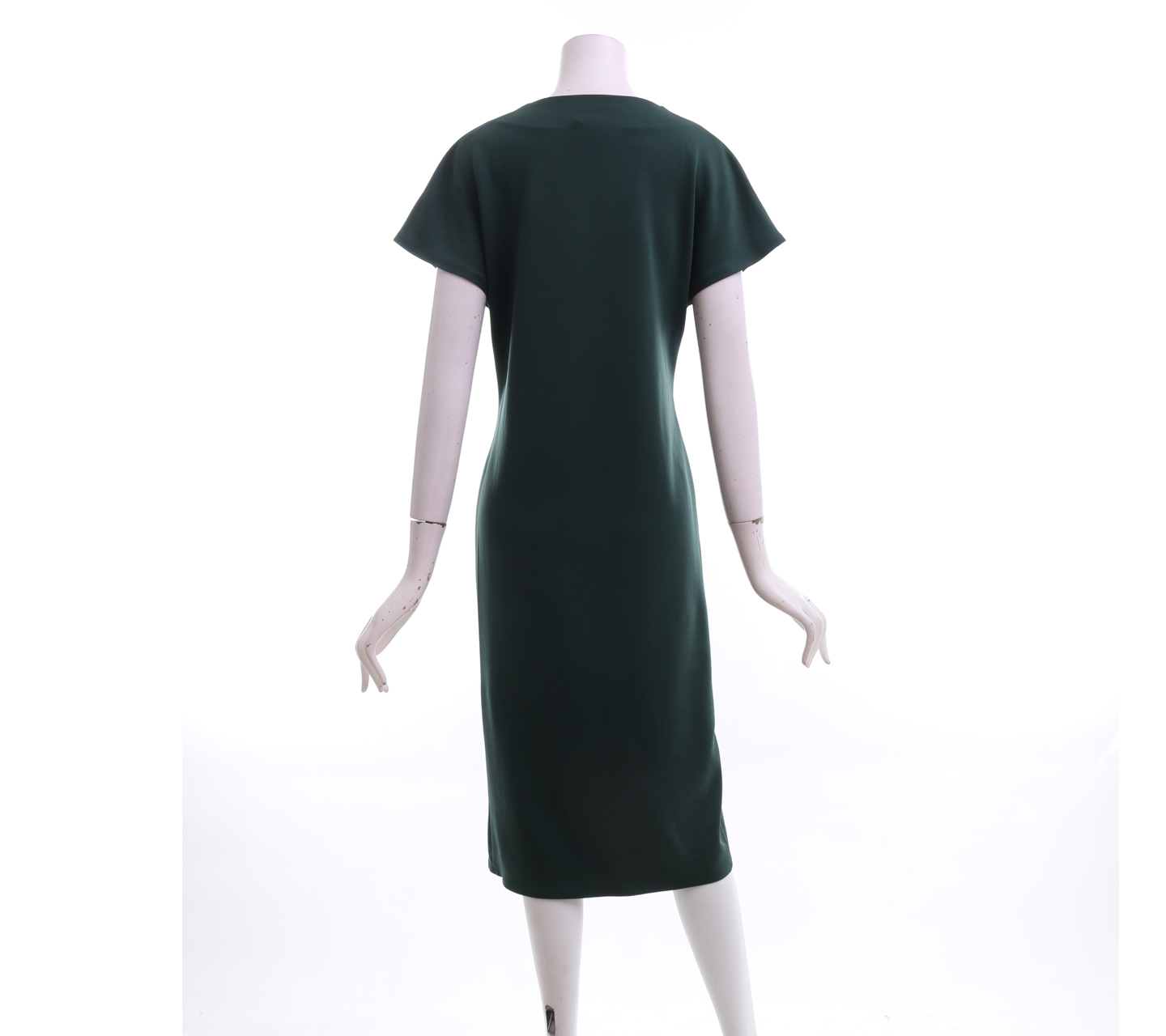 Claude Dark Green Beaded Midi Dress