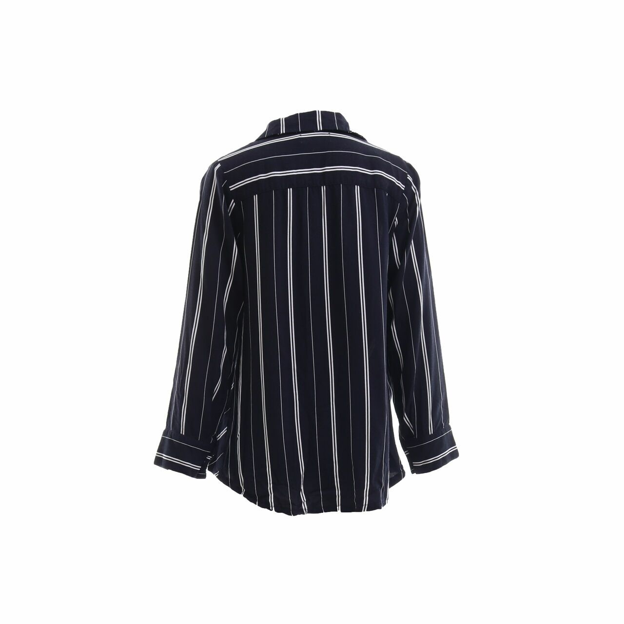 M By Missoni Navy Striped Blouse