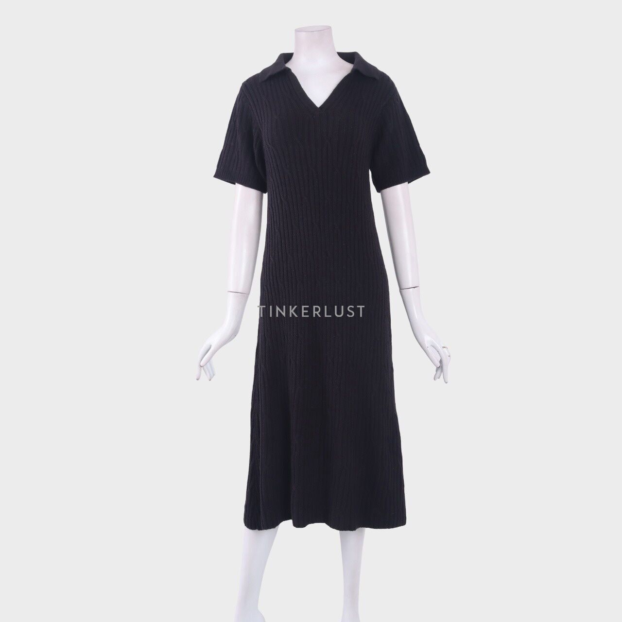 love-and-flair Black Midi Dress