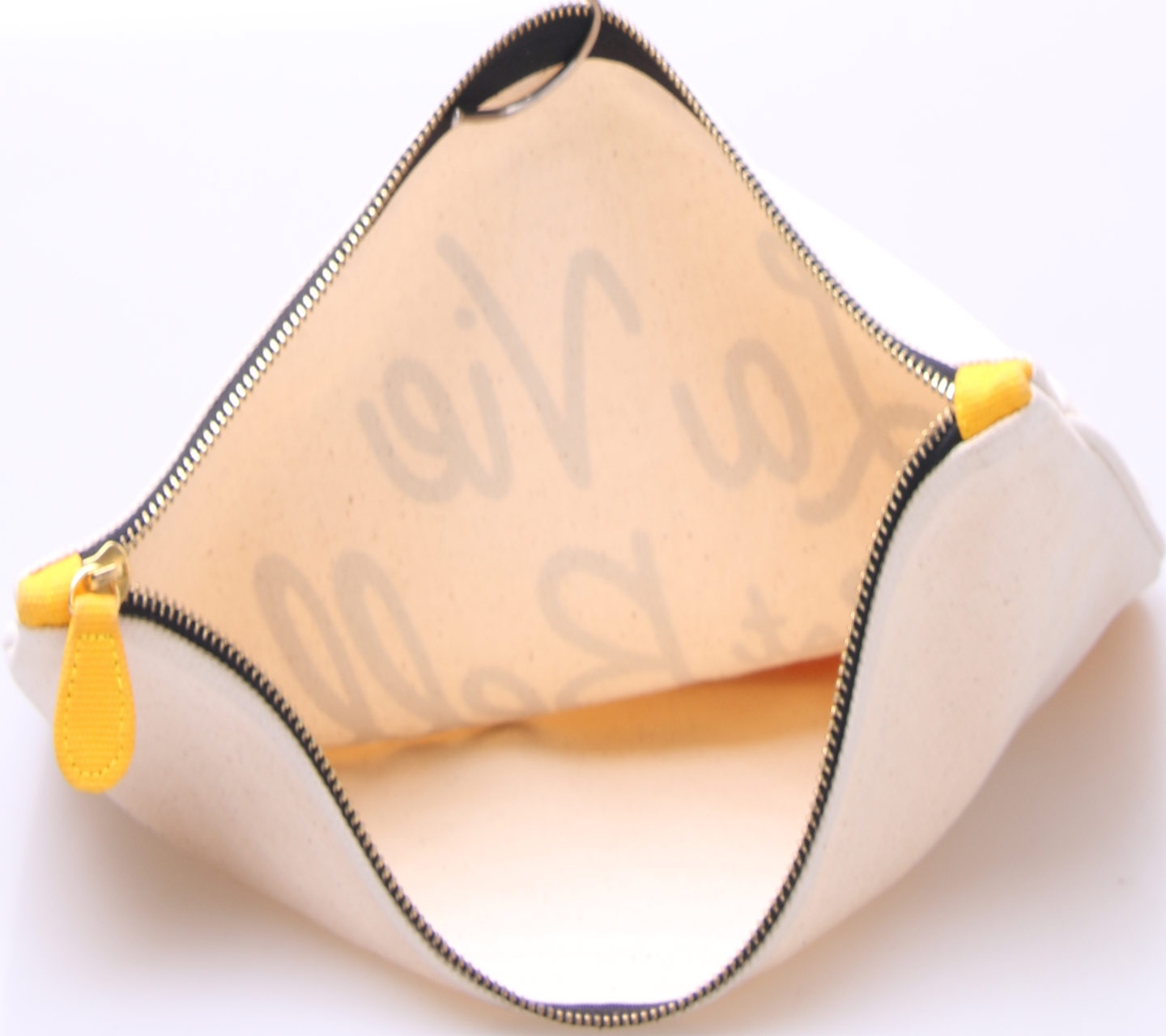 Mimsy Yellow And Cream Clutch