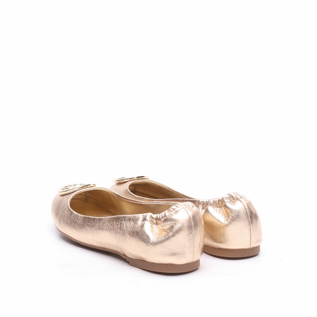 Michael Kors Lindsay Ballet Pale Gold Flat Shoes