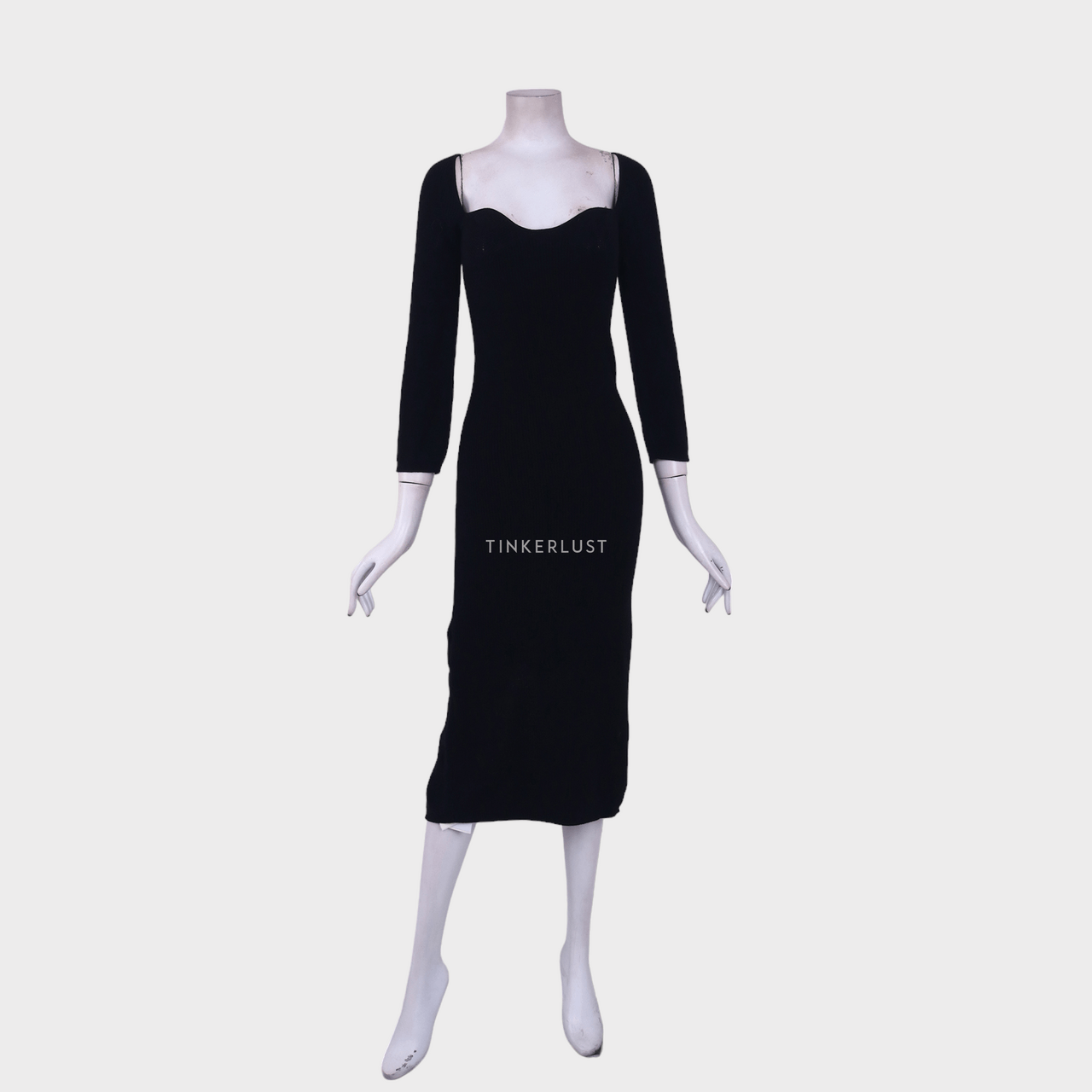 Etni Black Midi Dress