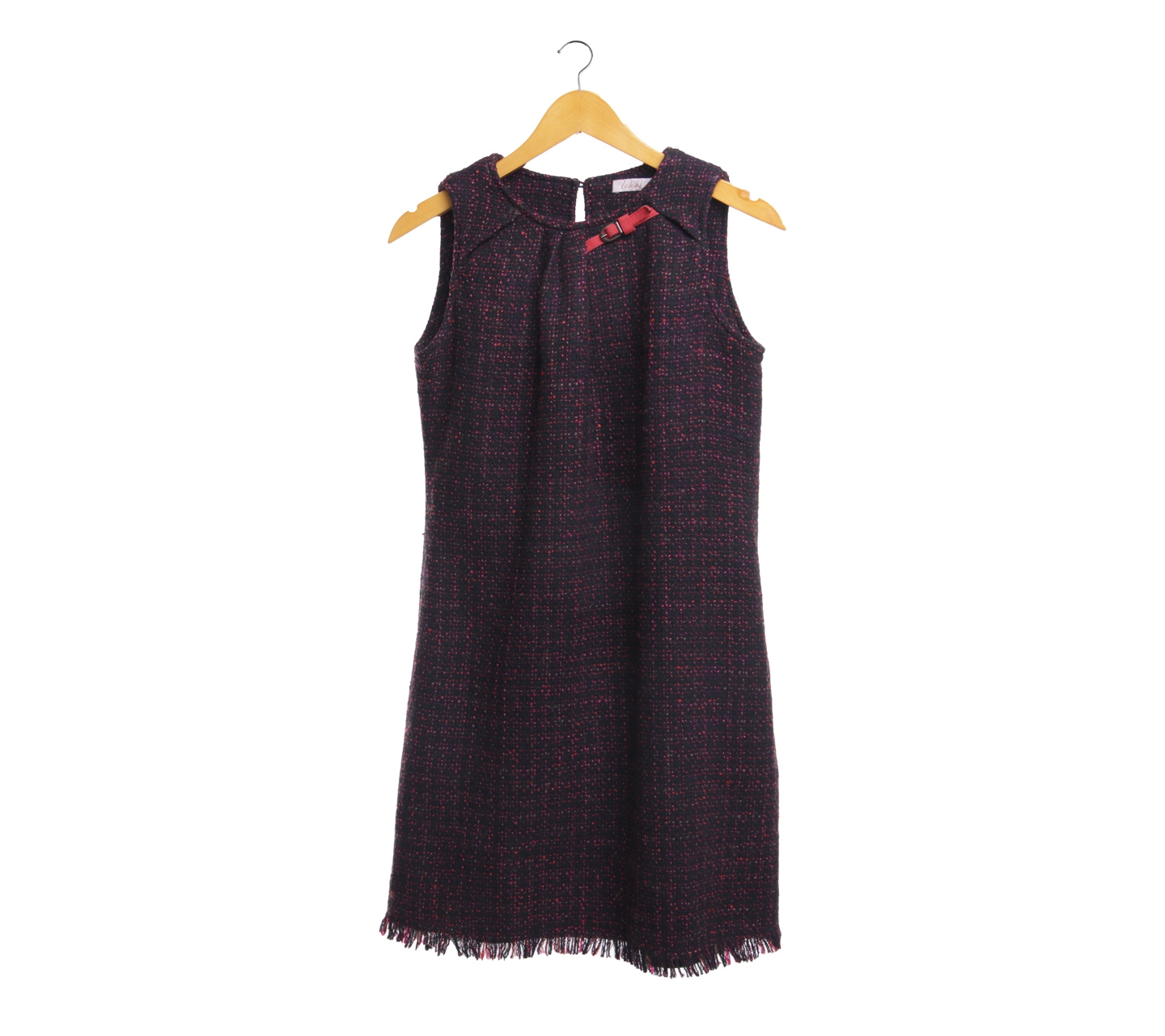 Lekat Dark Purple Pattern Mini Dress
