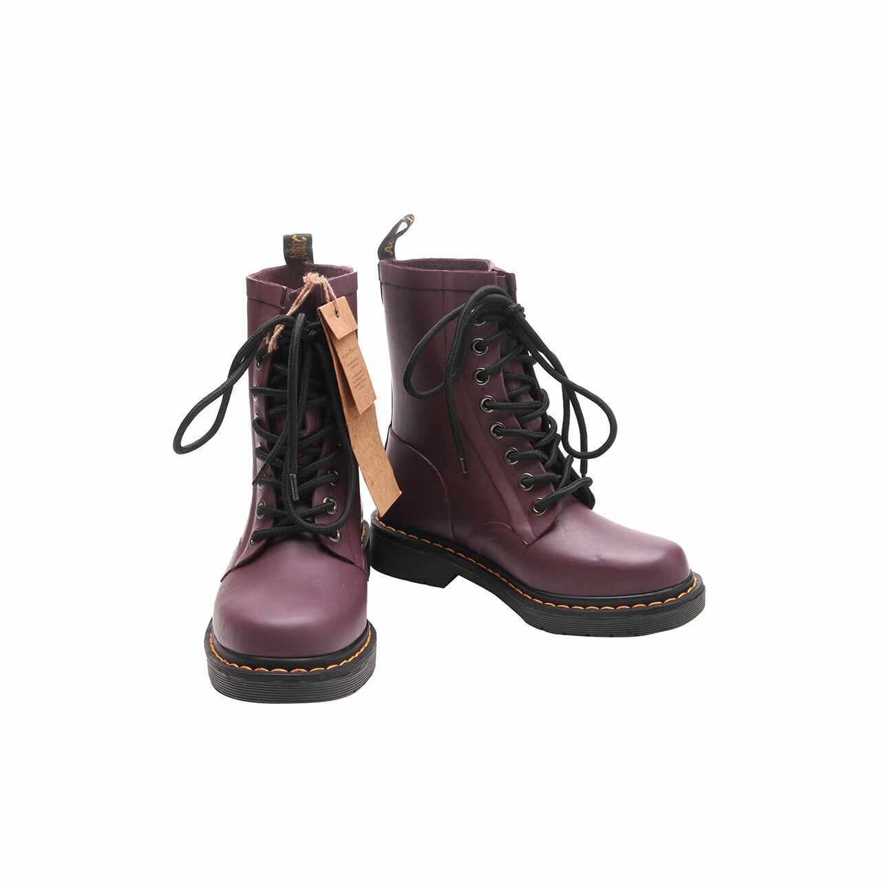 DRMARTENS Matt Wellington Purple Boots