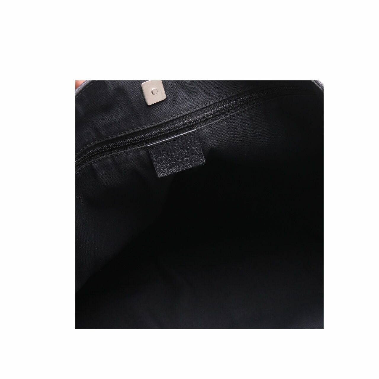 Gucci Abbey Black Denim Tote Bag