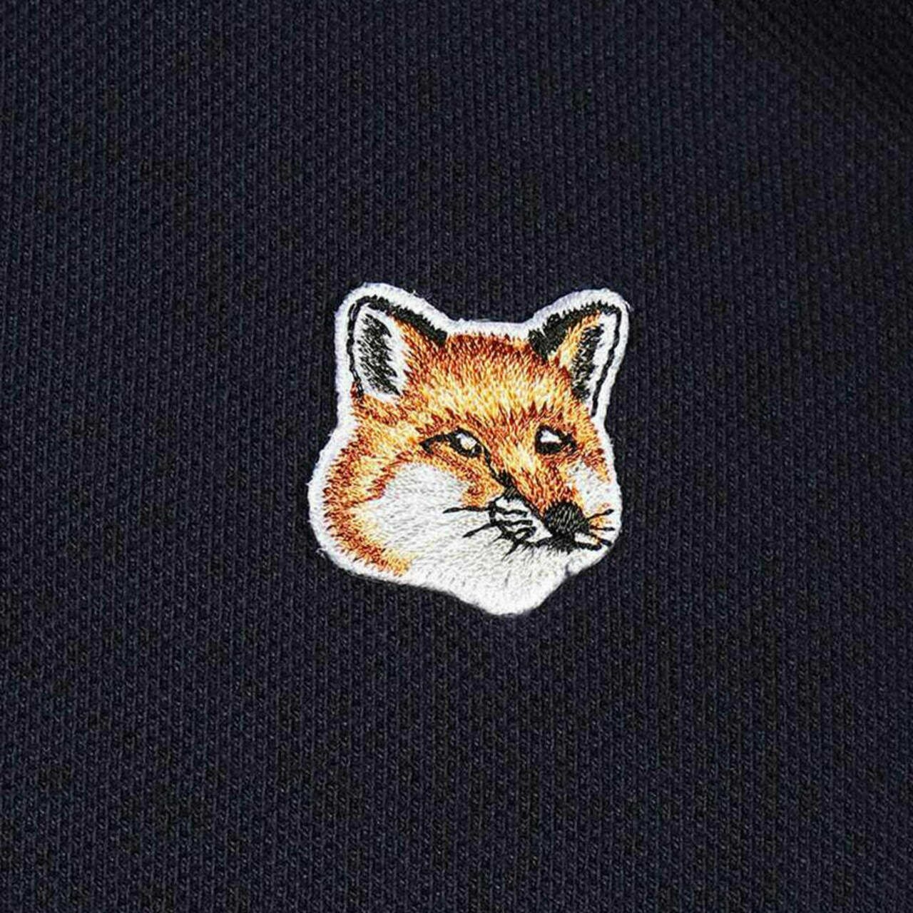 Maison Kitsune Fox Head Patch Classic Polo Navy