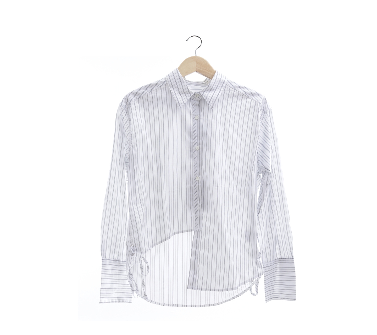 Andersson Bell White & Black Striped Shirt