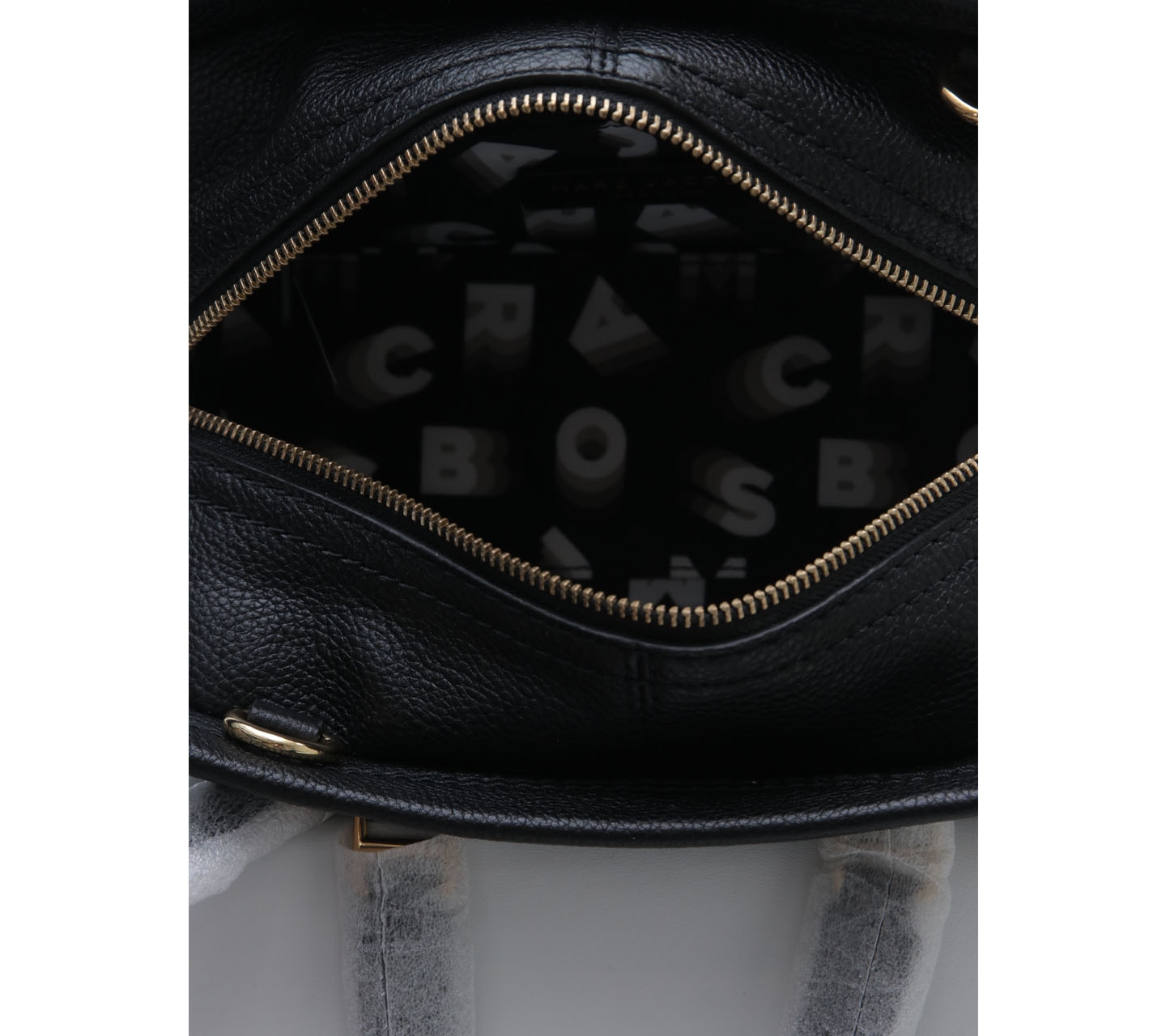 Marc Jacobs Black Mini Cruiser Pebbled Leather Crossbody Satchel