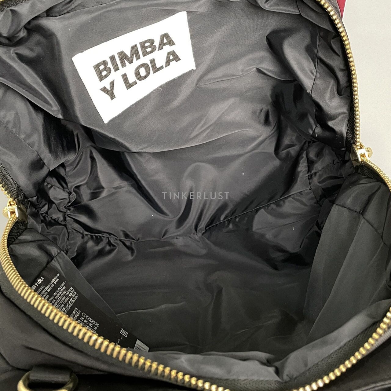 Bimba Y Lola 232BBHJ4S Black Nylon GHW Satchel