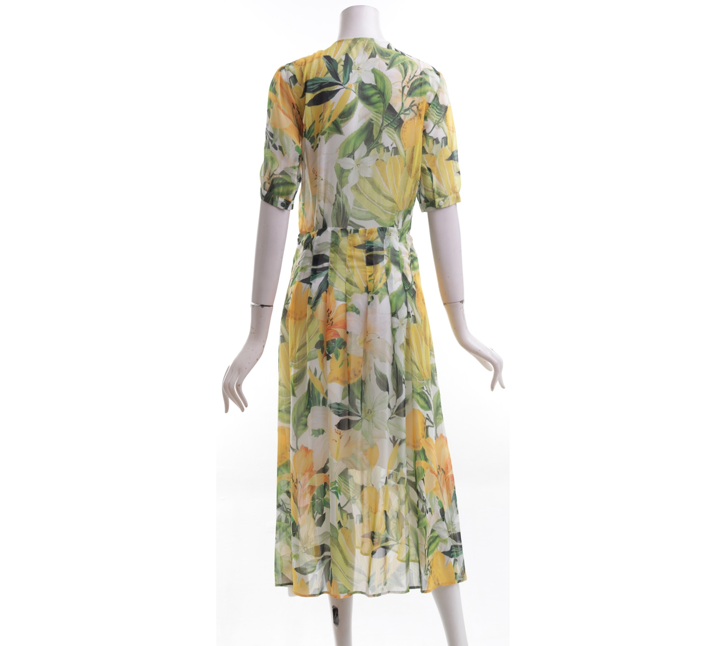 H&M Multi Color Floral Midi Dress