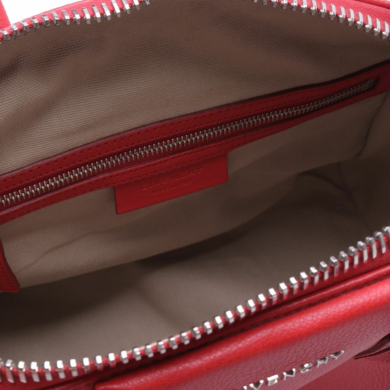 Givenchy Antigona Leather Red Satchel Bag