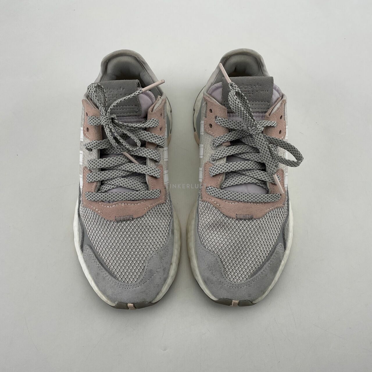 Adidas Nite Jogger Grey & Pink Shoes