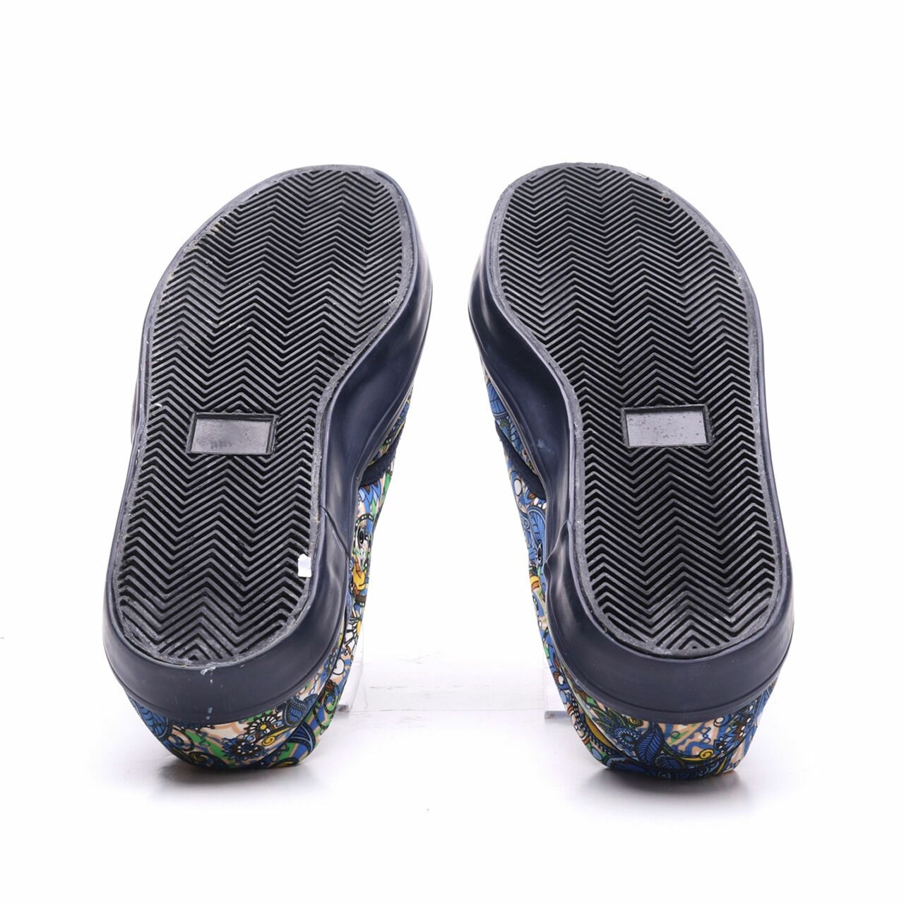 Private Collection Navy Patterned Loafers