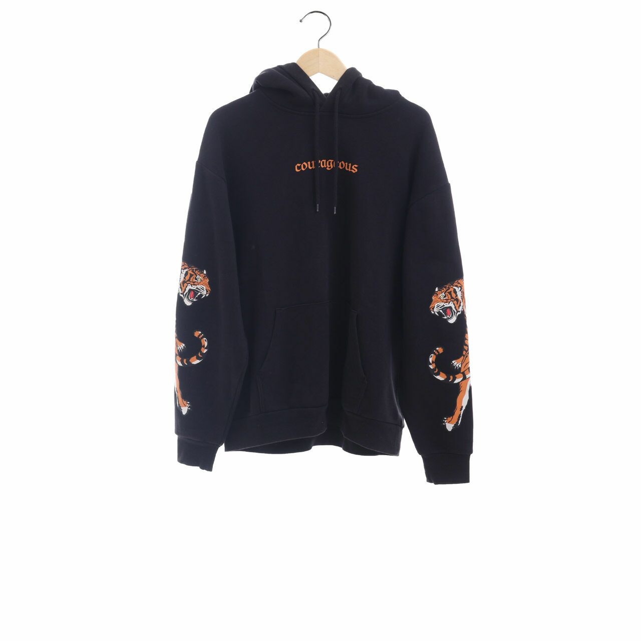 H&M Black Tiger Hoodie Sweater