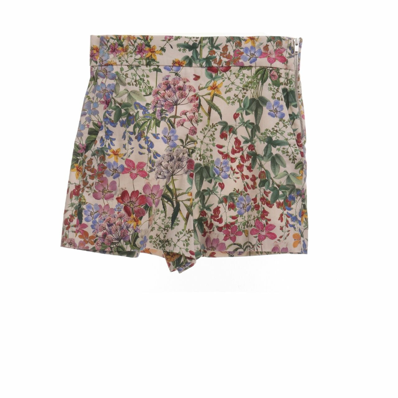Zara Cream Floral Short Pants