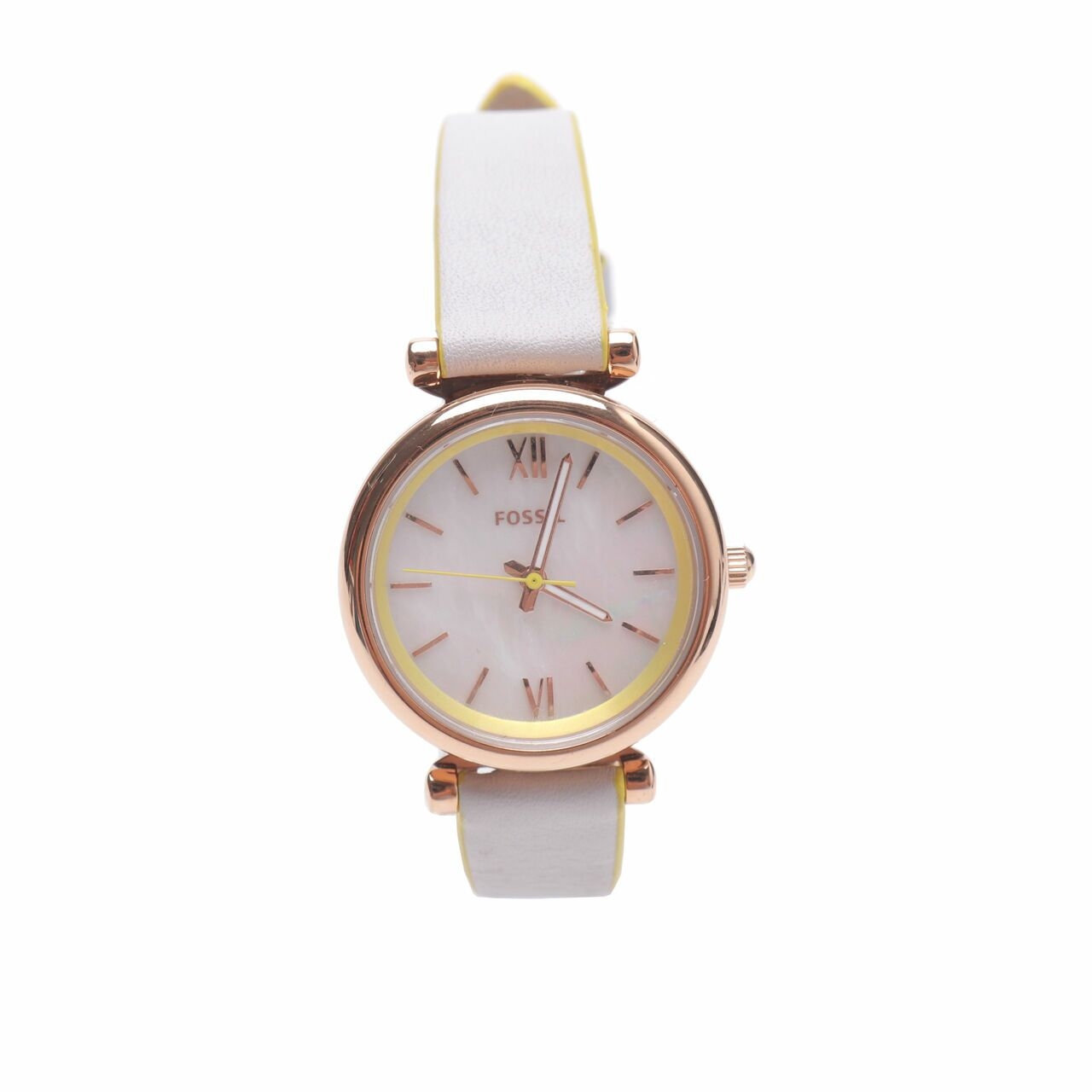 Fossil Carlie Mini Three-hand Gray Leather Watch