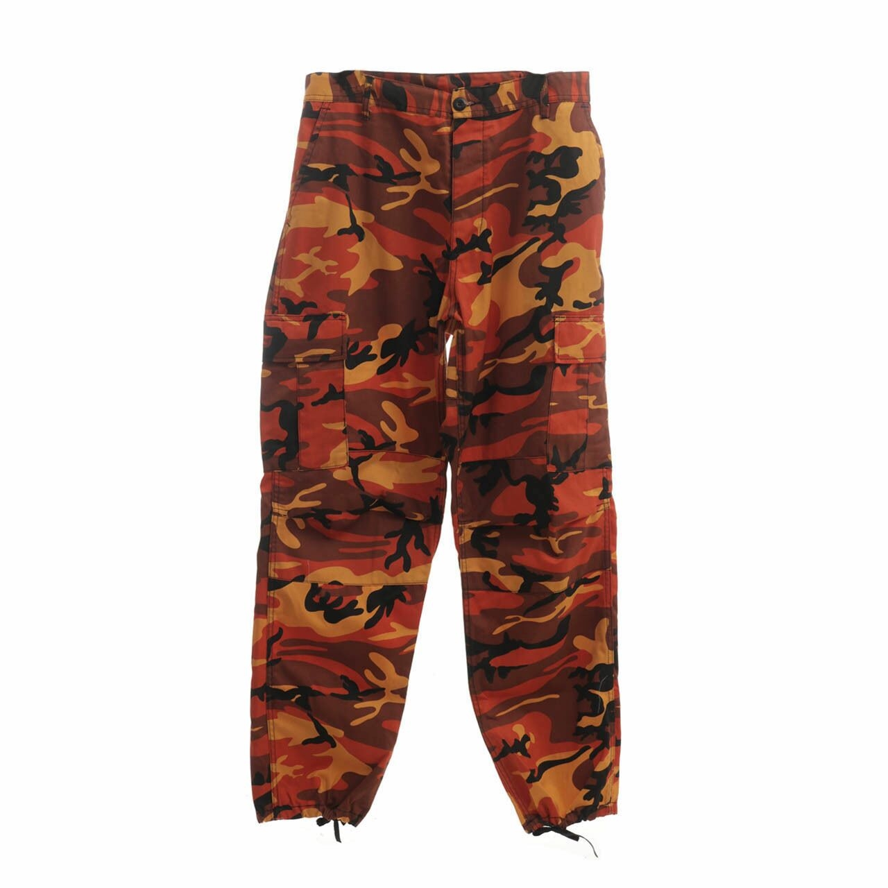 Private Collection Orange Army Printed Long Pants
