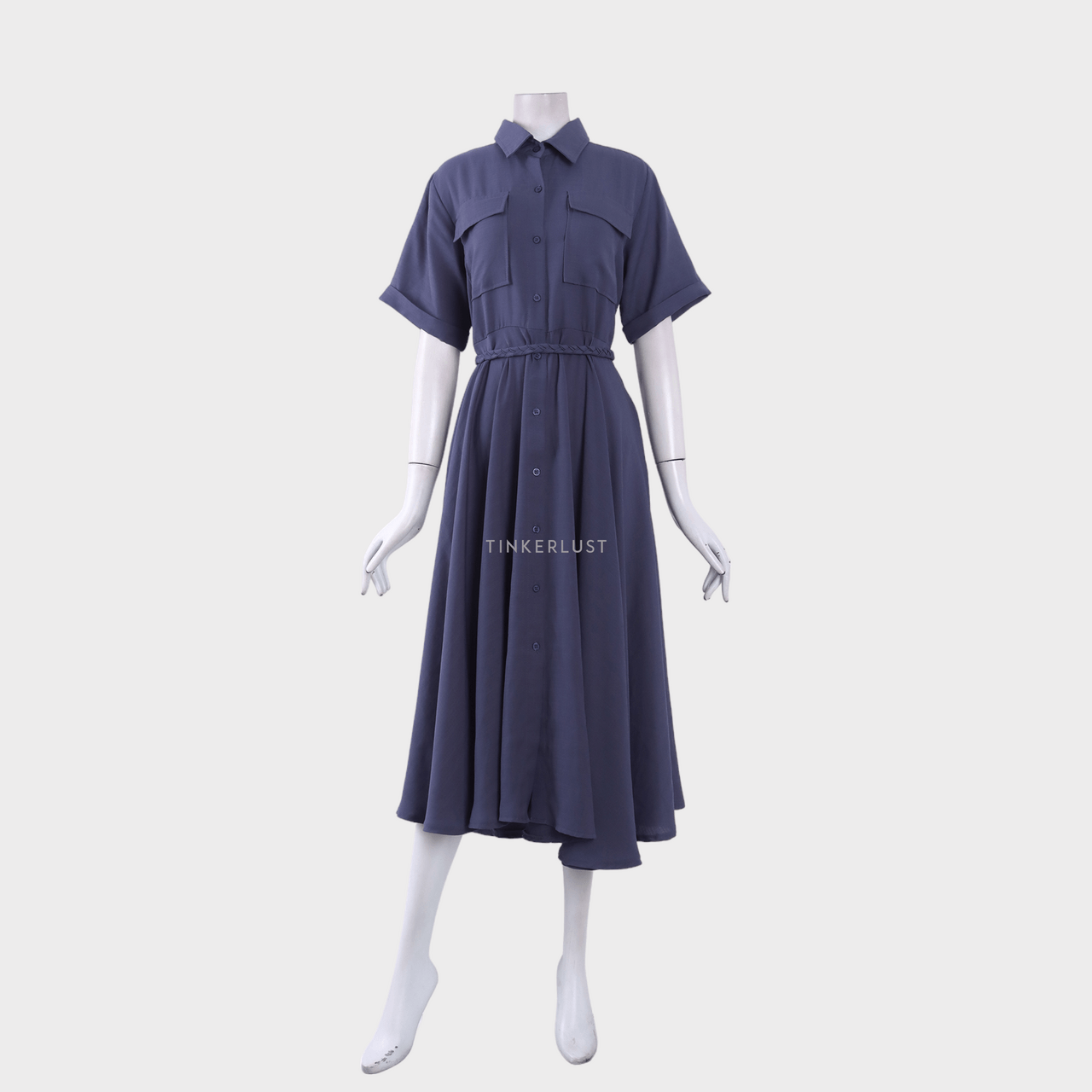 Maven Slate Blue Midi Dress