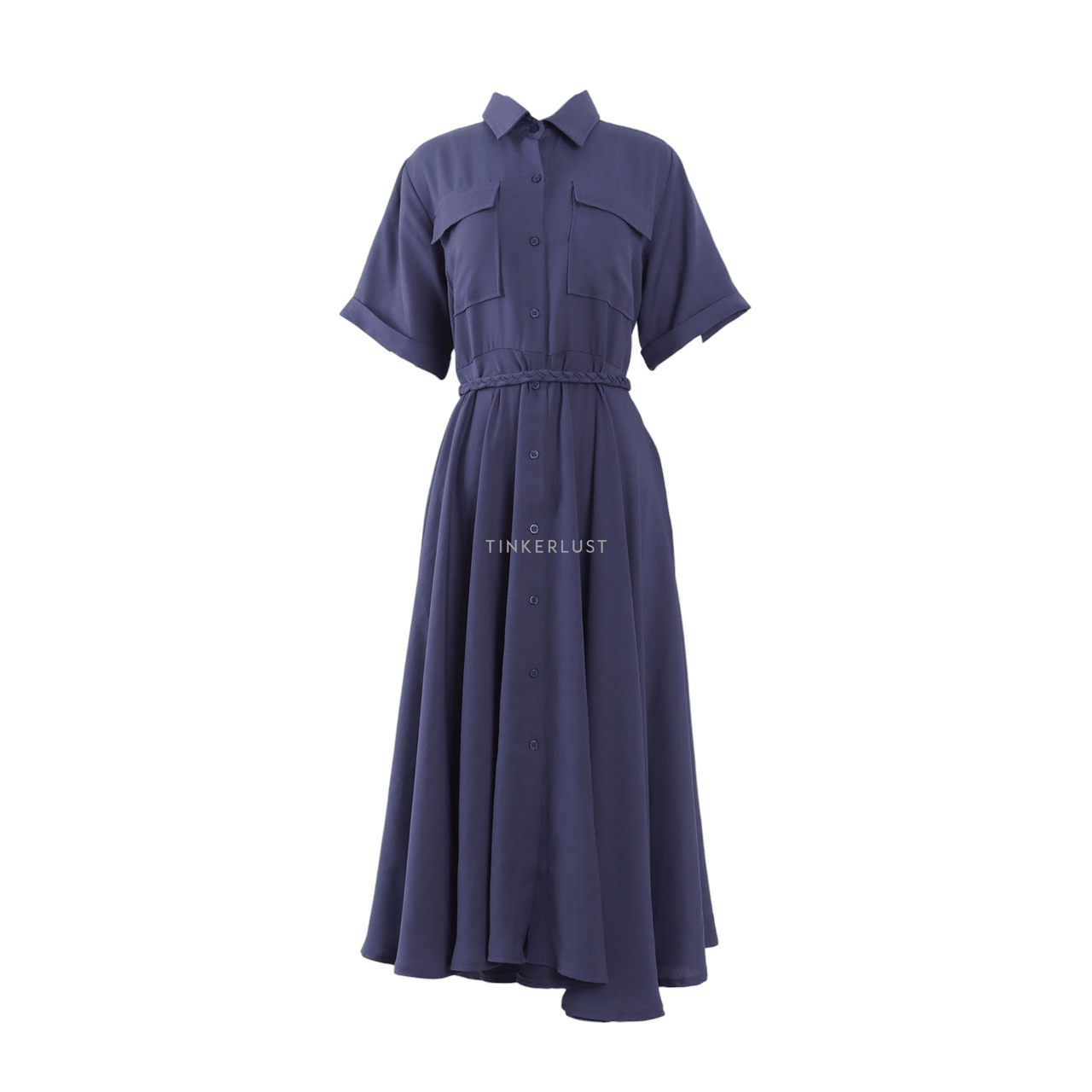 Maven Slate Blue Midi Dress