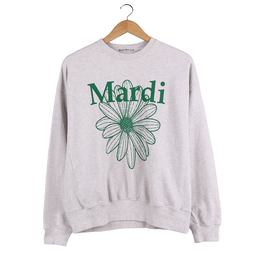 Mardi Mercredi Flowermardi Green Sweatshirt