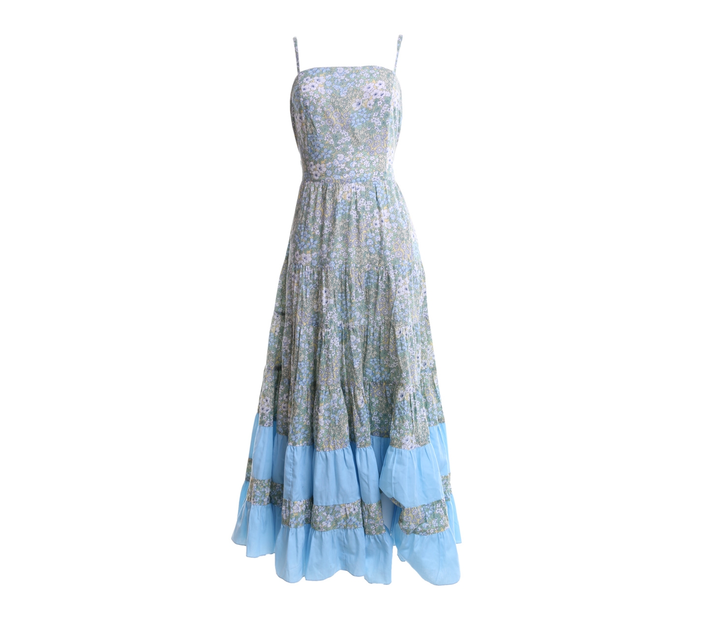 Hamiseta Yellow And Blue Floral Long Dress
