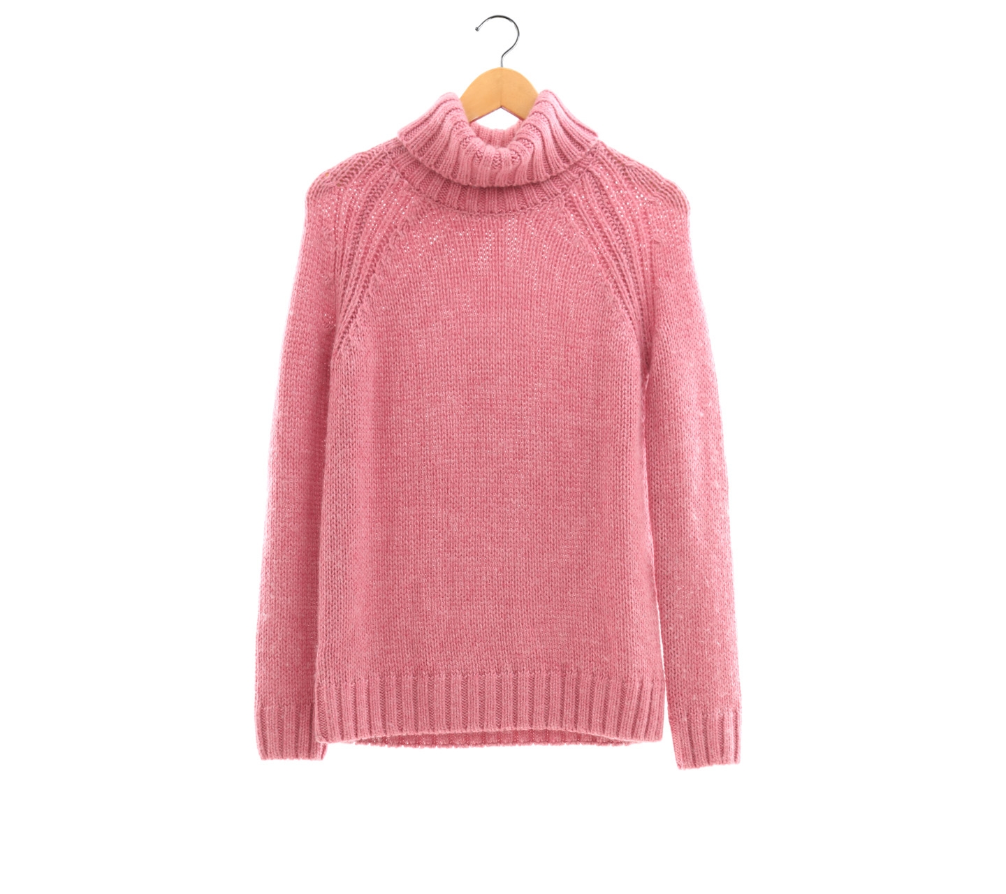 Marks & Spencer Pink Knited Turtle Neck Sweater