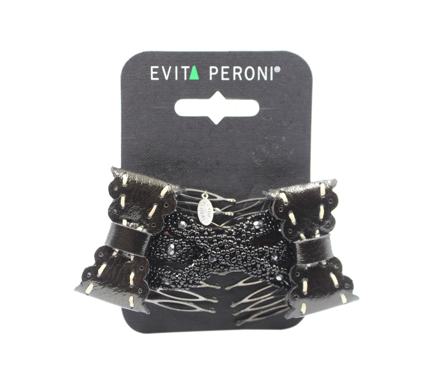 Evita Peroni Double Comb Black Hair Clip