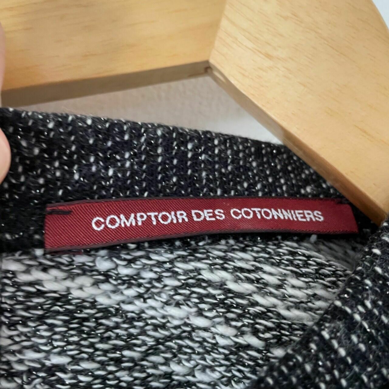 Comptoir Des Cotonniers Black & Grey Mini Dress