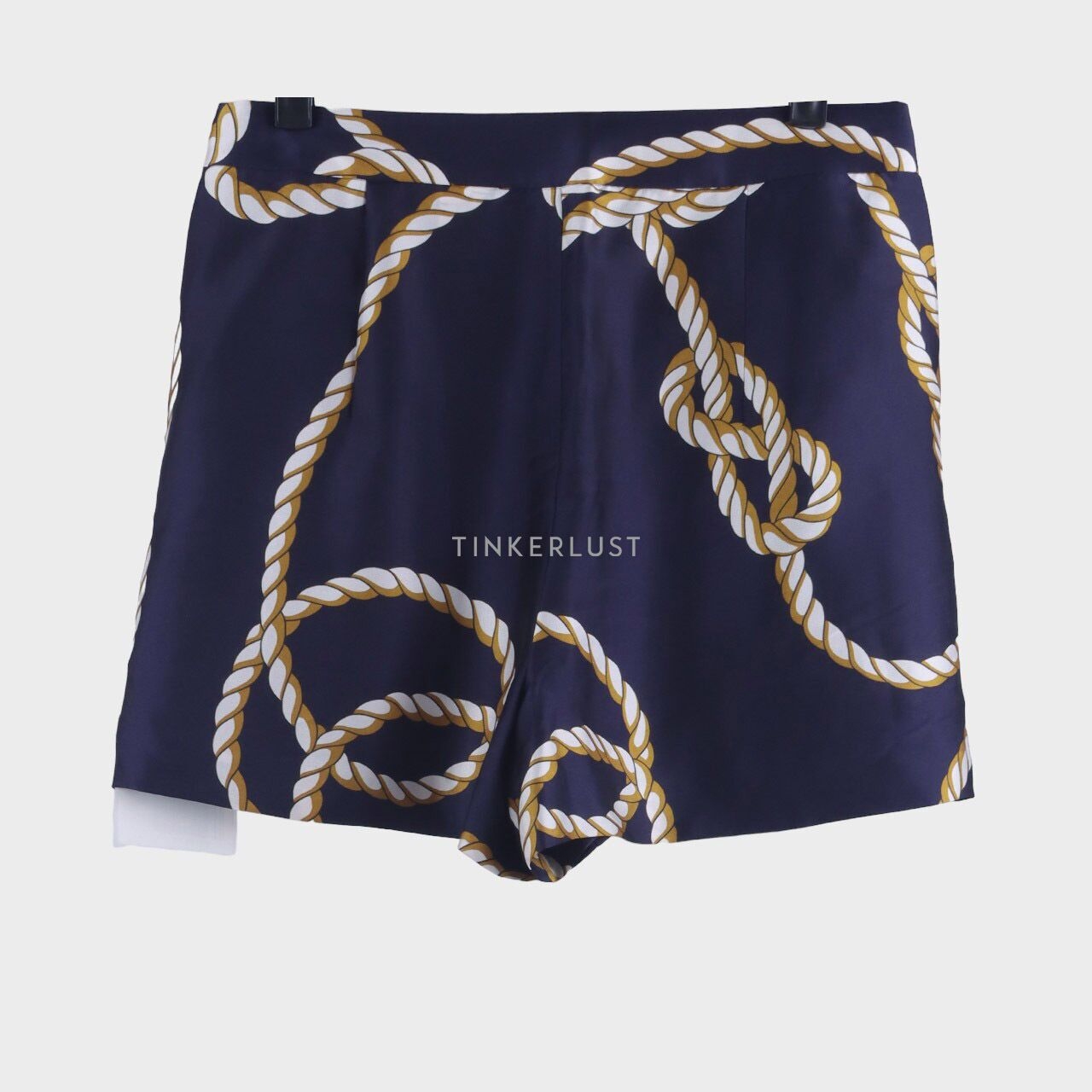 Zara Navy Chain Printed Short Pants