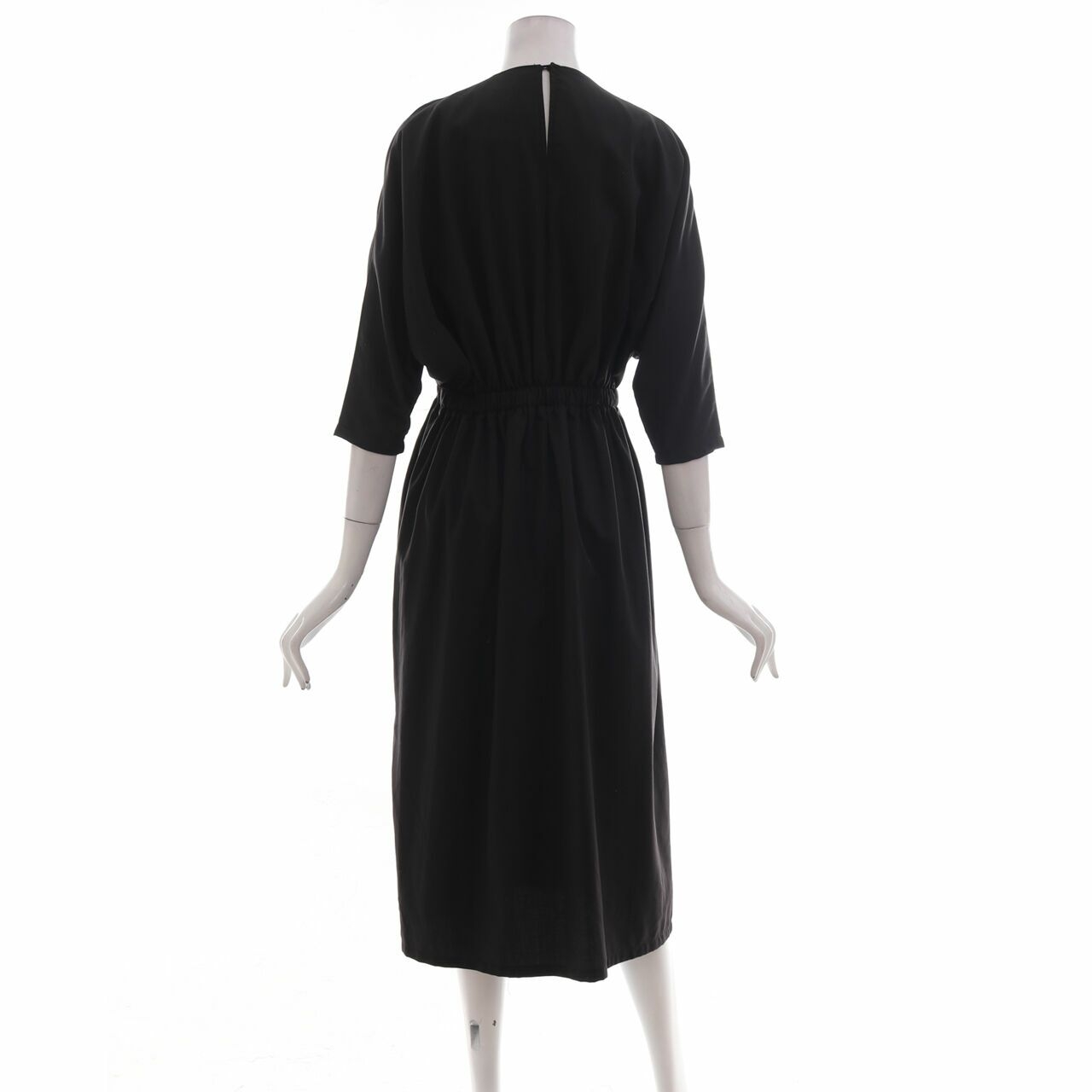 Peggy By Shop At Shopee Black Midi Dress