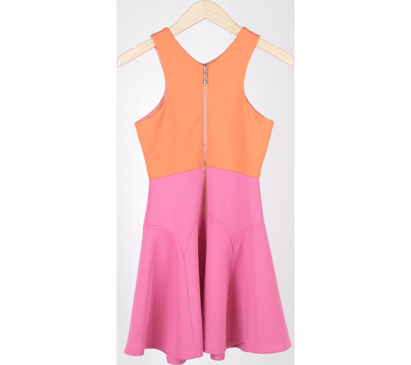theclosetlover Orange And Pink Mini Dress