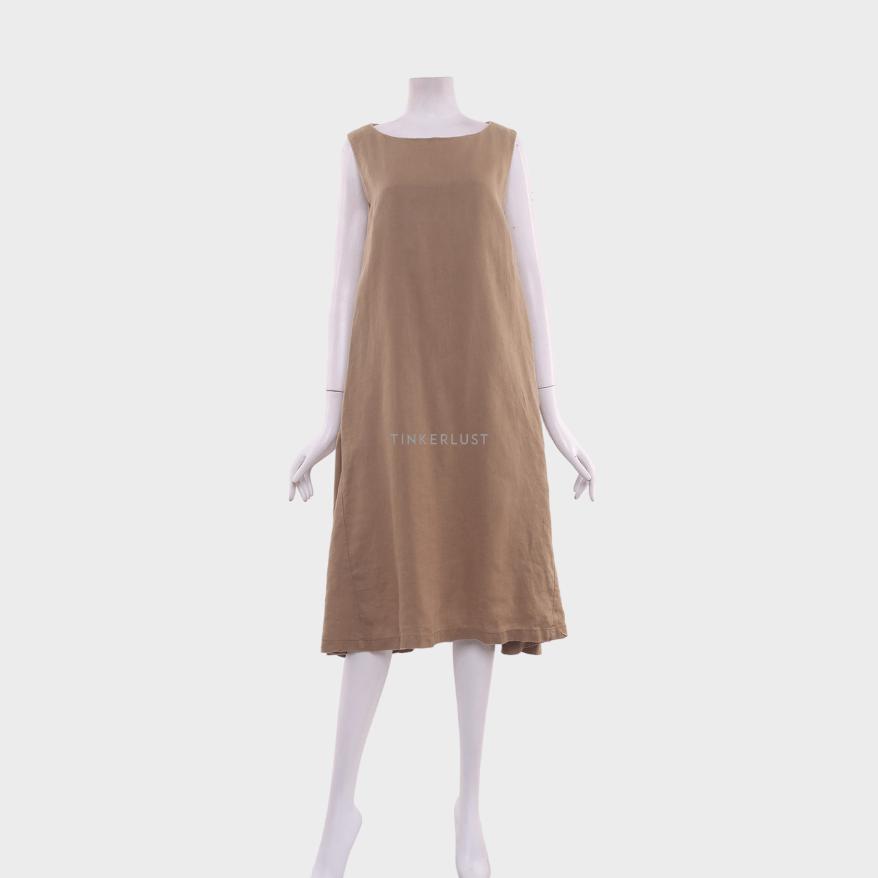 Muji Brown Midi Dress