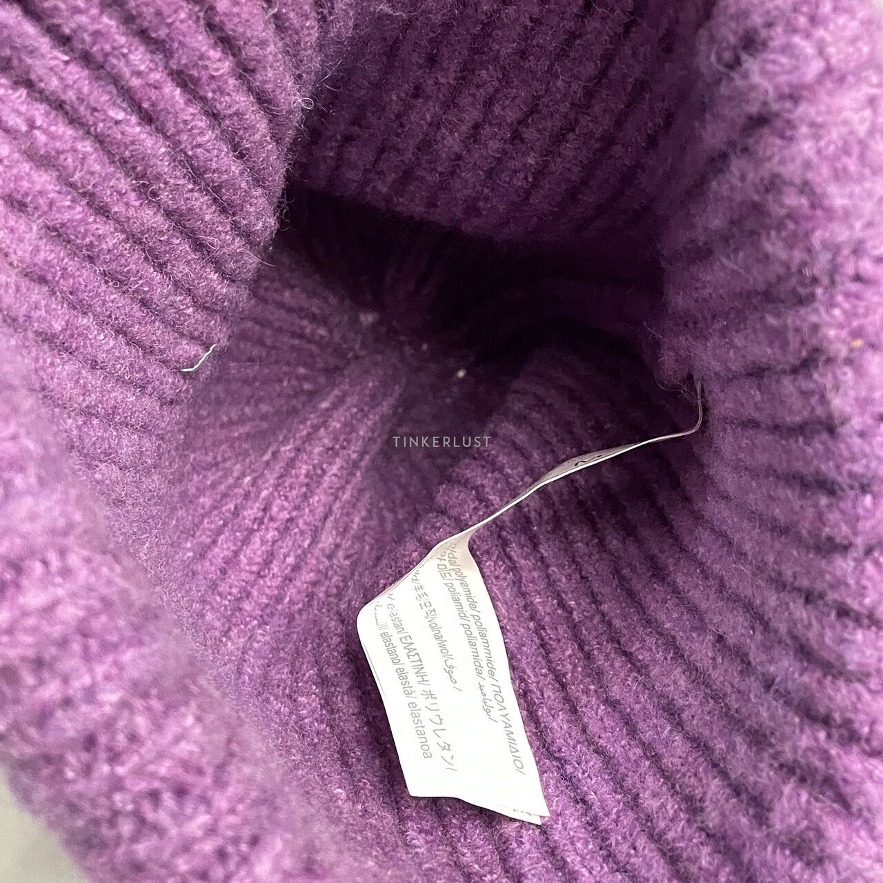 Stradivarius Purple Beanie Hats