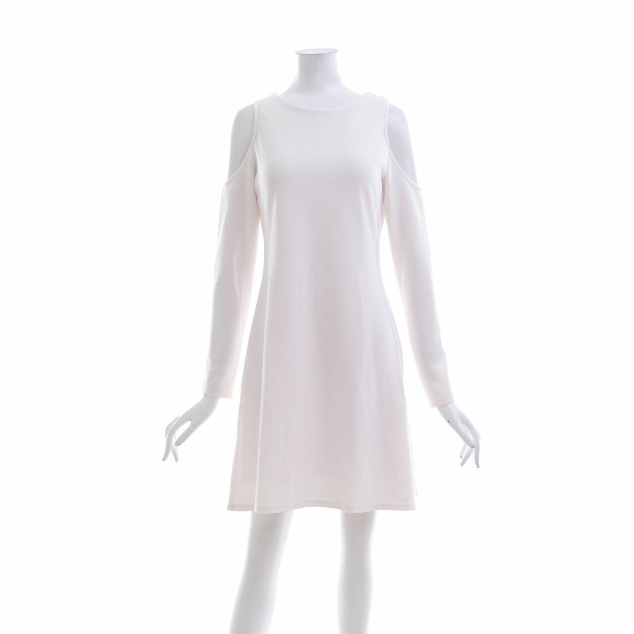 Miss Selfridge Soft Pink Cold Shoulder Midi Dress