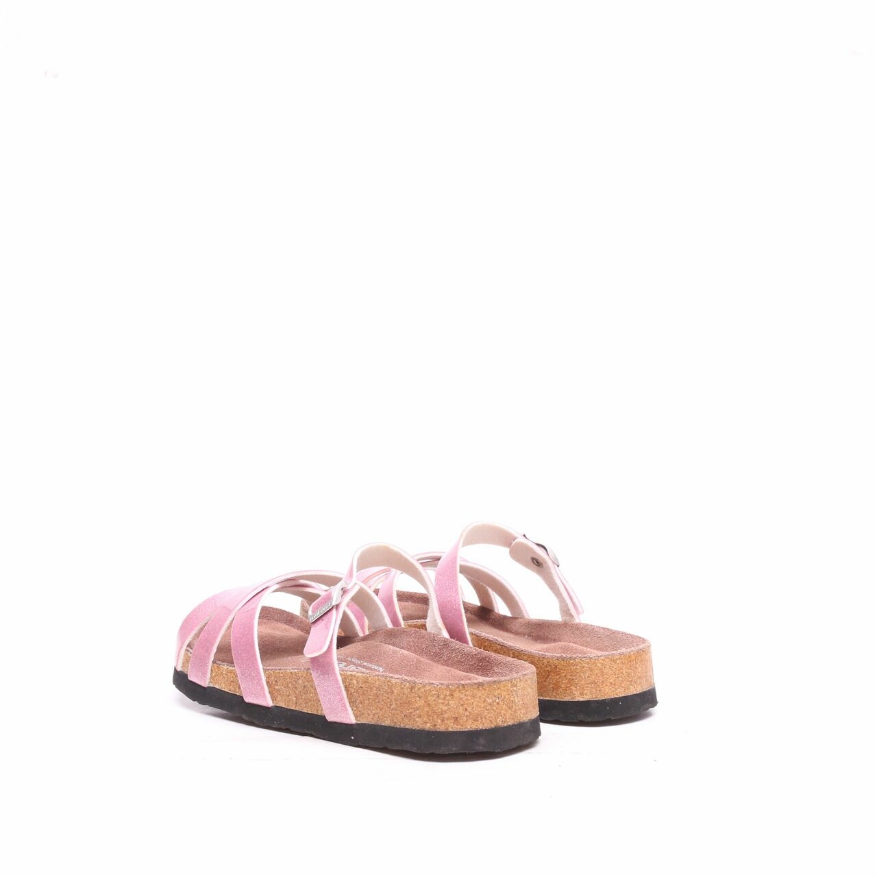 Myfeet Brown List Pink Sandals