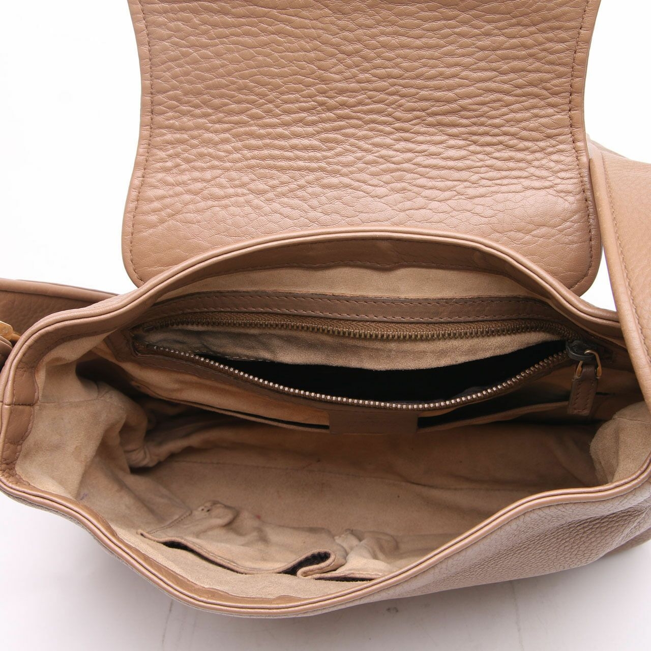 Gucci Brown Maple Pebbled Leather Medium Shoulder Bag 