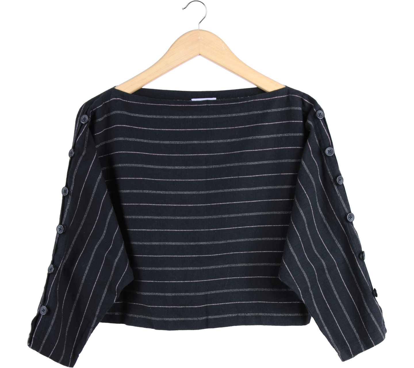 Tees And Scissors Black Striped Blouse